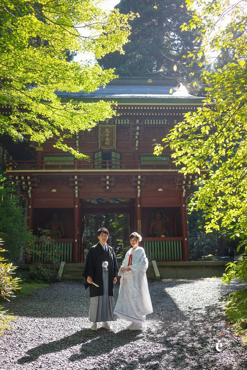 御岩神社　日立結婚式　神社挙式　茨城結婚式　自由　日立神社　和婚　家族　エクラ　水戸結婚式　プロデュース
